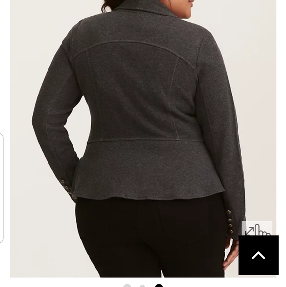 Torrid RUFFLE MILITARY BLAZER - Picture 3 of 3